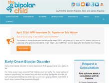 Tablet Screenshot of bipolarchild.com